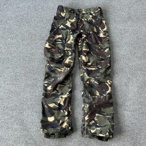 Burton Covert Snow Pants Mens XS Camo Living Lining Insulated Snowboard Green